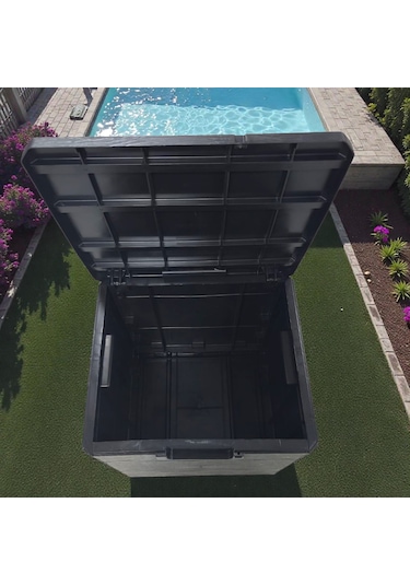 Bahçe Sandığı Çok Amaçlı Dolap 120 Lt 50x50x45 Antrasit