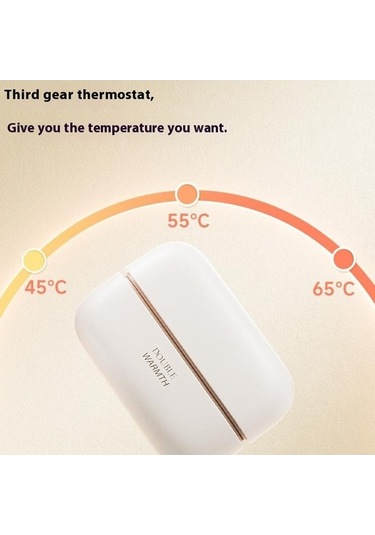 Jf308 2'si 1 Arada Bölünebilir Mini Taşınabilir Kış Elektrikli El Isıtıcı Güç Bankası - Siyah Ge