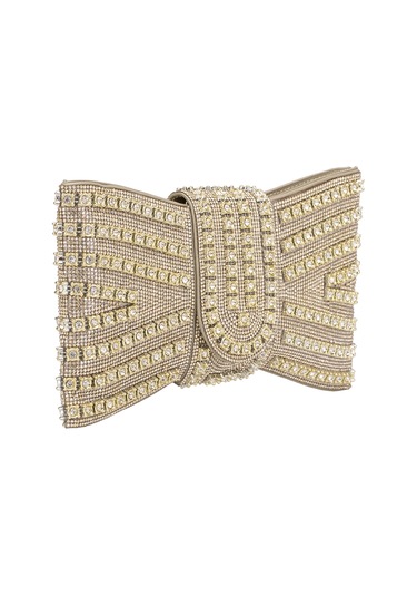 Guja 25yg591 Kadın Taşlı Abiye Çanta Altın Altın