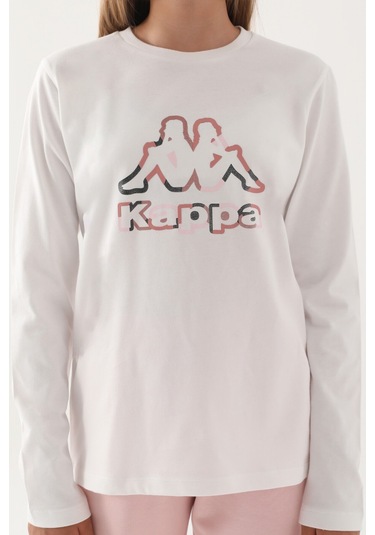 Kappa Krem Bisiklet Yaka Logo Baskılı Kız Çocuk Sweatshirt Krem Kappa Krem Bisiklet Yaka Logo Baskılı Kız Çocuk Sweatshirt Krem