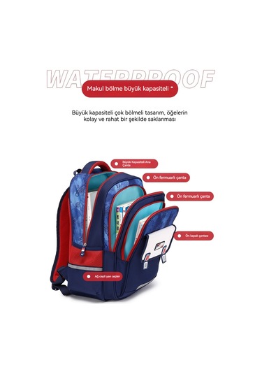 Happy Childhood Yeni Okul Çantası İlk Ve Kız 1-3-6. Büyük Kapasiteli İngiliz Tarzıçocuk Sırtçantası Dudu Tozu