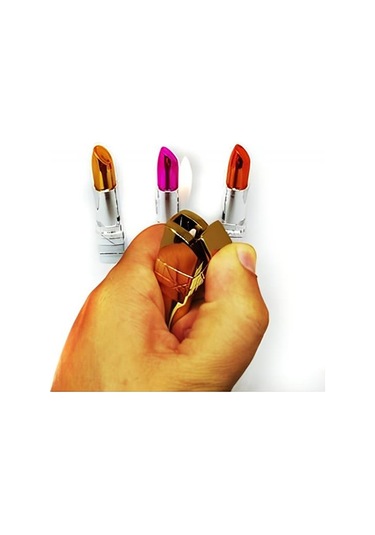 Alsepeteavm Kişiye Özel Özel Kaplama Ruj Model Çakmak, Ruj Görünümlü Gazlı Çakmak