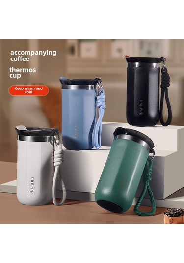 Qingmipy 304 Çelik Isı Saklama Bardak Kadınlar İçin 350ml Mavi Özel Tasarım Kapsamlı Kullanım Termos Bardak Çok Renkli