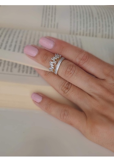 Baget Tektaş Prenses Model Eklem Kıkırdak Kemik Ayarlanabilir Altın Renkli Yüzük Gold