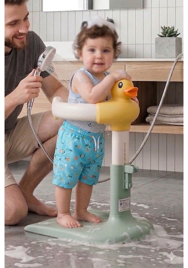 Wellgro Holdme Bebek Banyo Duş Standı Yeşil