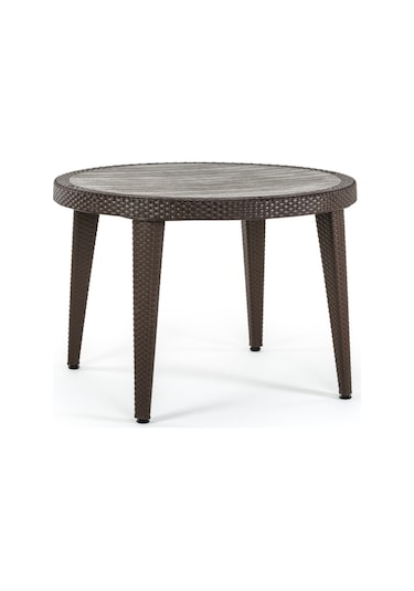 Bintaşmobilya Grey Beyaz Dış Mekan Bahçe Masası Venge