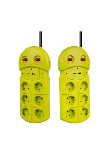 Vea Ve-970usb 6'lı 2 Usb'li 1.5 Metre Grup Priz Diğer