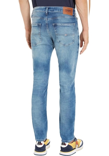 Tommy Hilfiger Erkek Denim Jeans Yazlık Kot Pantolon Açık Mavi