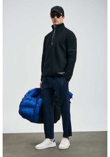 Lufian Erkek Art Sweatshirt 112030191 Siyah Siyah