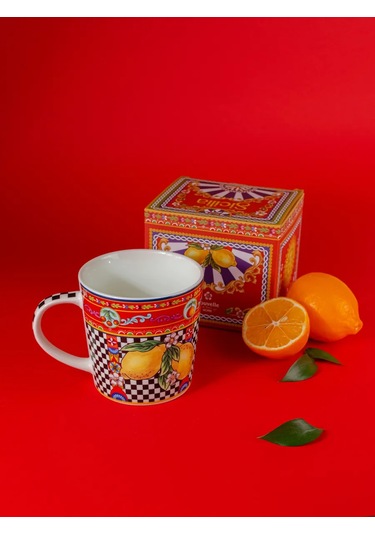 Nouvelle "sicilia Limone" Bardağı, 450 Ml, Porselen 317306254 Kırmızı