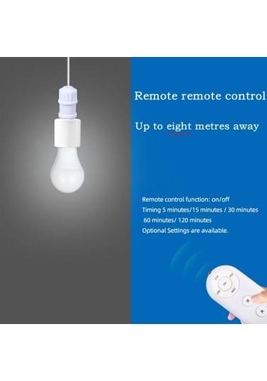 E27 60w Kablosuz Uzaktan Kumanda Akıllı Zamanlayıcı Anahtarı