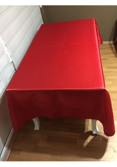 Finezza Kristal Monoray Kumaş Kırmızı Masa Örtüsü Dikdörtgen 140