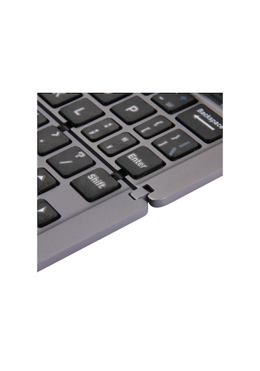 Sones F18 Ultra İnce Şarj Edilebilir Katlanabilir 58 Tuşlu Tutuculu Kablosuz Klavye