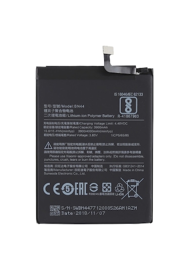 Cbtx Xiaomi Redmi 5 Plus Li-polimer Pil İçin 3900mah Bn44