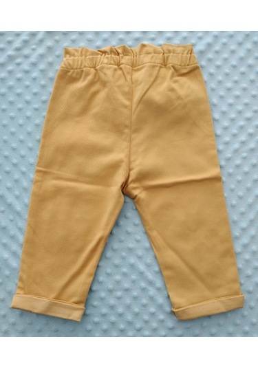 Kidaxi Kız Bebek Dokuma Pantolon 6-36 Ay Sarı