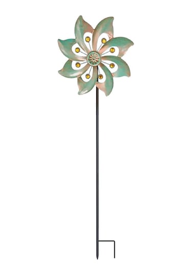 Xindoker Bahçe Ve Avlu İçin Demir Sanayi Döner Dekoratif Ornament Yeşil Bakır