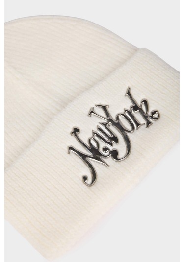 Defacto Kadın Nakışlı Bere F3155ax25wner2 Ekru-er2