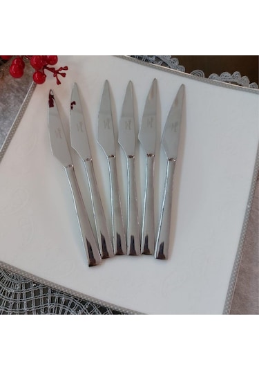 Seramikci 6Lı Pasta Bıçağı Platin