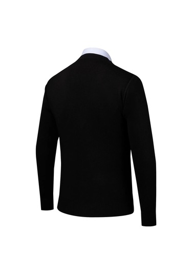 Çizgi Triko Erkek Büyük Beden Desenli Kol Ve Bel Lastikli Çelik Örgü Triko Hırka 4241mb Siyah Siyah