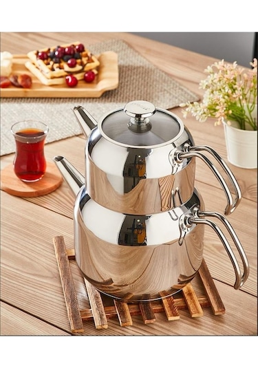 Amboss Cool Paslanmaz Büyük Boy Çelik Çaydanlık - COO-0236