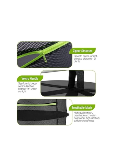 4 Seviyeli Bitki Kurutma Filesi Yeşil Yeşil