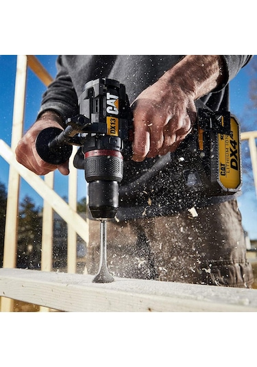 Cat DX13.1 18 V 4.0 Ah Li-ion 80 NM Çift Akülü Kömürsüz Profesyonel Şarjlı Darbeli Matkap