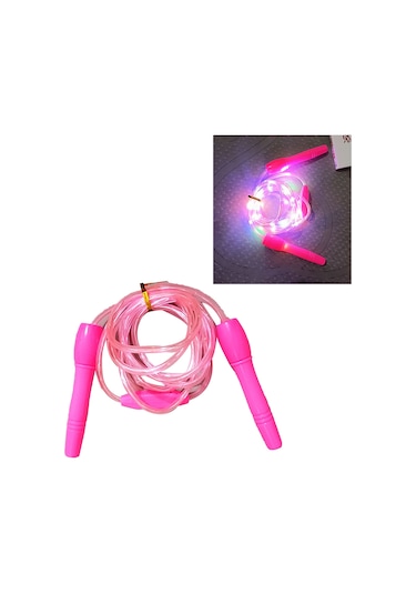 Ayarlanabilir Işıklı Atlama İpi Yetişkinler Ve Çocuklar İçin Pembe Işıklı Atlama İpi