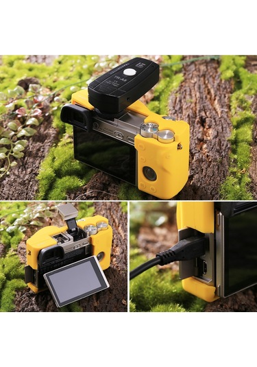 Sony Ilce-6000 / A6000 İçin Puluz Soft Silikon Koruyucu Kılıf Sarı Diğer