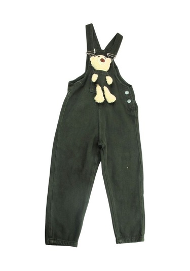 Flamingo 2800 3-7 Yaş Salopet Ayıcıklı - Haki Yeşil Haki Yeşil