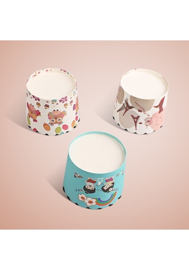 24pcs / Paket Yuvarlak Laminasyon Kek Bardağı Çikolata Kekleri Çikolata Kek Astarı Pişirme Fincanı, Boyut: 7 X 6 X 5.5cm, Rastgele Renk Dağıtım Diğer