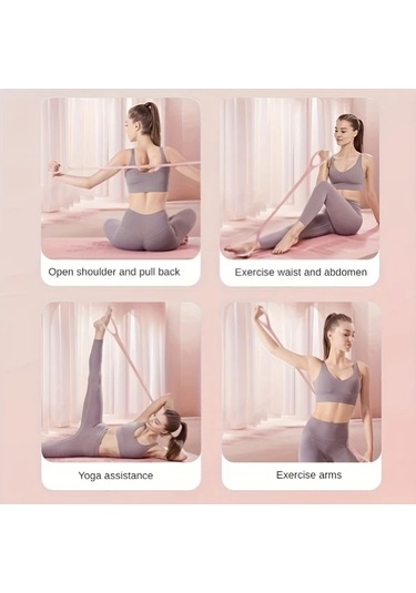 Zhanglei001 Purple Silicone Proflex 1 Direnç Bandı Ev Spor Salonu Fitness Mor