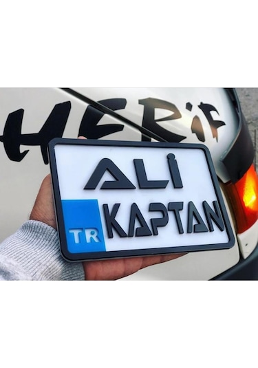 Appcity Isme Özel Kabartma Pleksi Dekor Motor Plaka 456486229