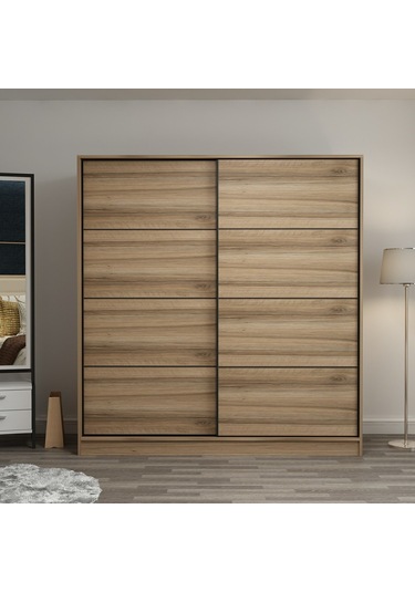 Minar Kale 2 Kapaklı Sürgülü Dolap 180 Cm - Dore 210cm