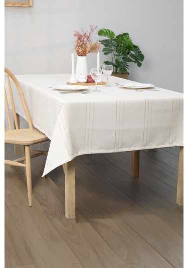 Neva Leke Tutmaz Masa Örtüsü 160x220 - Bej Bej