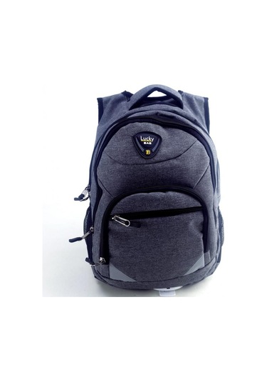 Lucky Bag Gri Genç Lise Ortaokul İlkokul Okul Çantası Günlük Çanta Gri