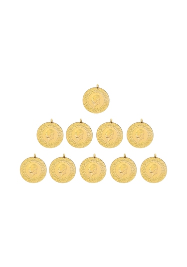 Eski Kulplu Ziynet Çeyrek Altın 10 Adet