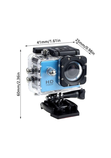 Sarı Su Geçirmez Geniş Melek Lens 1080p Dvr Kamera Spor Kamera Kamera Kaydedici Ultra Hd Kamera