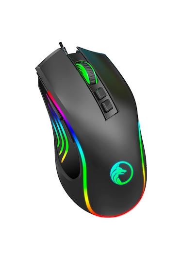 Gametech Prime Kablolu Makro Tuşlu 12800 DPI RGB Led Işıklı Oyuncu Mouse