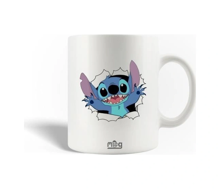 Kupa - Stitch - Noel - Seramik - 30cl - Bulaşık Makinesinde Yıkanabilir