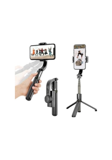 Gimbal L08 Kumandalı 3 Eksen Telefon Kamera Tutucu