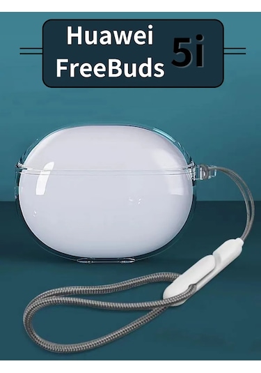 Cronax Huawei Freebuds 5i İçin Silikon Kılıf Kulaklık Kılıfı 337638090 Beyaz