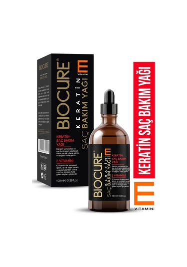 Biocure E Vitamini Katkılı Keratin Saç Bakım Yağı 100 ML