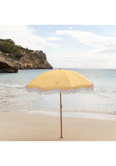 Flamingueo Caramel Plaj Ve Bahçe Şemsiyesi Sarı Sarı