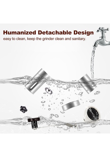Leezsing Manuel Kahve Öğütücü Kahve Çekirdeği Öğütücü Makinesi Ayarlanabilir Paslanmaz Çelik Kahve Çapak Değirmeni Öğütücü