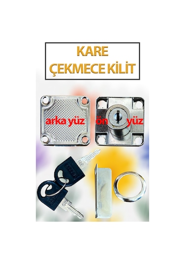 Kare Dolap, Çekmece Kilidi Gömme Kilit