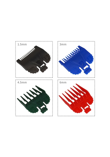 Yifomall 8'li Saç Kesme Tarağı Seti - Evde Profesyonel Saç Şekillendirme İçin Çok Amaçlı Kullanım