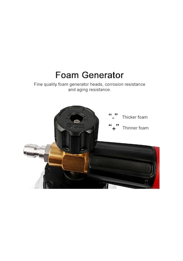 Mufunye Yüksek Basınçlı Araç Köpük Jeneratörü - 1000ml Hızlı Köpük Püskürtme Sistemi