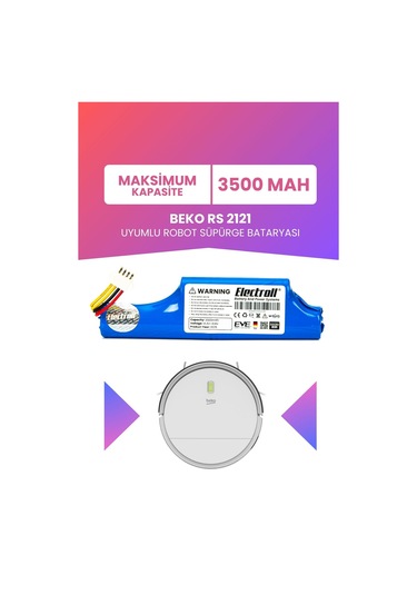 Beko Rs 2121 Uyumlu Batarya Maksimum Kapasite 3500mah Pil