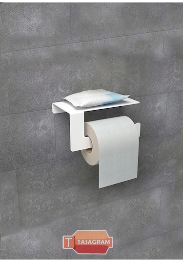 Metal Beyaz Tuvalet Kağıtlık-tuvalet Kağıdı Askısı-tuval