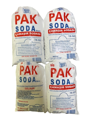 Pak Çamaşır Soda 4 x 600 G